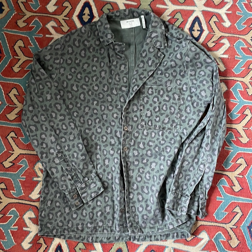 One Teaspoon Faded Leopard Shirt-Jacket